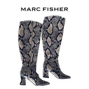 Marc Fisher Retie2 Snakeskin Knee High Boots 🐍